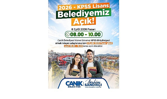 Canik Belediyesi'nden KPSS Nöbeti