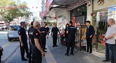 Edremit’te kaldırım işgallerine zabıtadan denetim