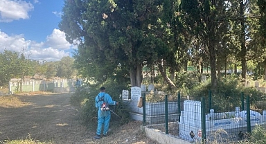 İzmit’te mezarlıklar Büyükşehir eliyle güzelleşiyor