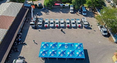 Milas Belediyesi araç filosunu 9 yeni araçla güçlendirdi