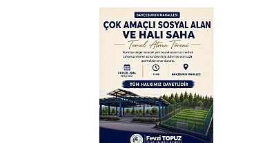 Milas Belediyesi’nden Bahçeburun’a Çok Amaçlı Sosyal Alan ve Halı Saha
