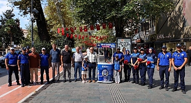 Zabıta Haftası’nda çiçekler Büyükşehir’den