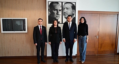 Başkan Çerçioğlu’na AYSO Yönetim Kurulu Başkanı Maraş ve Gözlüklü’den Ziyaret
