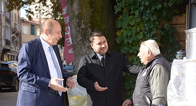 Başkan Çırpanoğlu ve Kaymakam Yılmaz İlçe Esnafını Ziyaret Etti