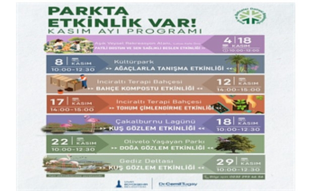 İzmir’de kasım ayı doğayla iç içe geçecek