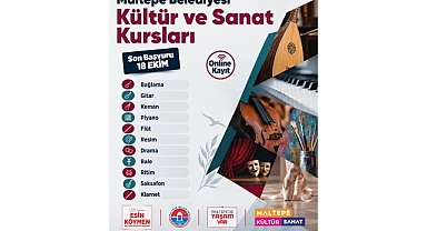 Maltepe Belediyesi’nin kültür ve sanat kurslarına kayıtlar başladı