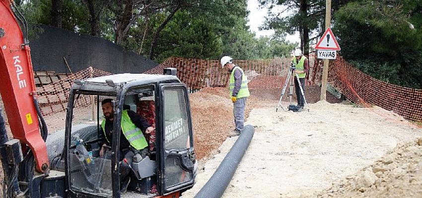 Urla Çeşmealtı'nda taşkın sorununun önüne geçecek proje başladı