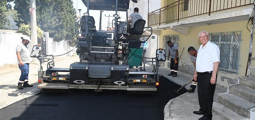 Karabağlar'da binlerce ton asfalt serildi