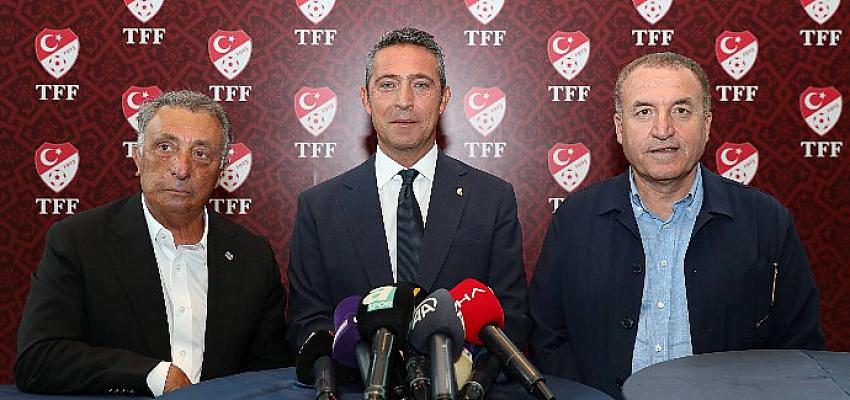 Kulüpler Birliği Vakfı Başkanı Ali Koç, Beşiktaş Başkanı Çebi ve Ankaragücü Başkanı Koca'dan Dostluk Mesajı