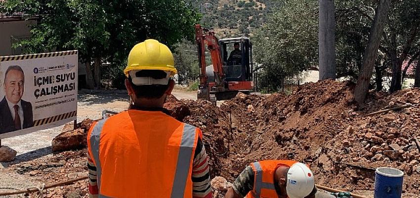 Antalya Kaş'ta içme suyu çalışmaları devam ediyor