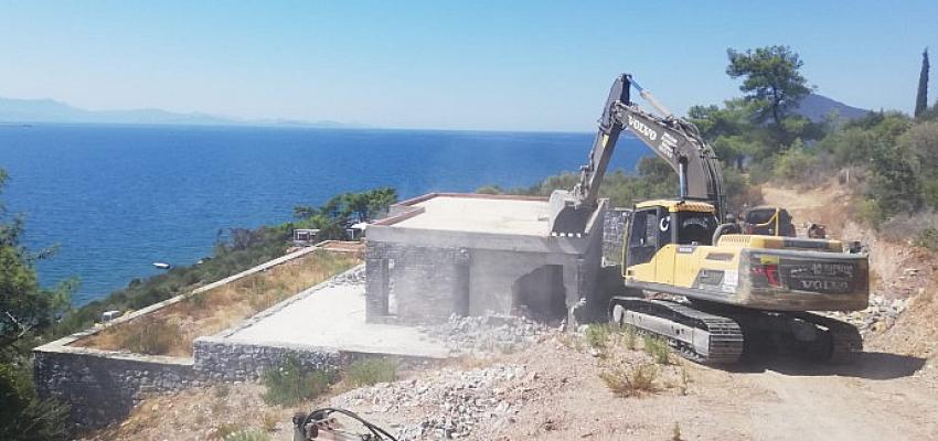 Milas'ta Kaçak Yapılarla Mücadele Sürüyor