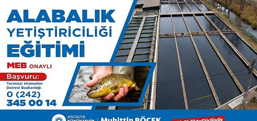 Büyükşehir'den Alabalık Yetiştiriciliği Eğitimi