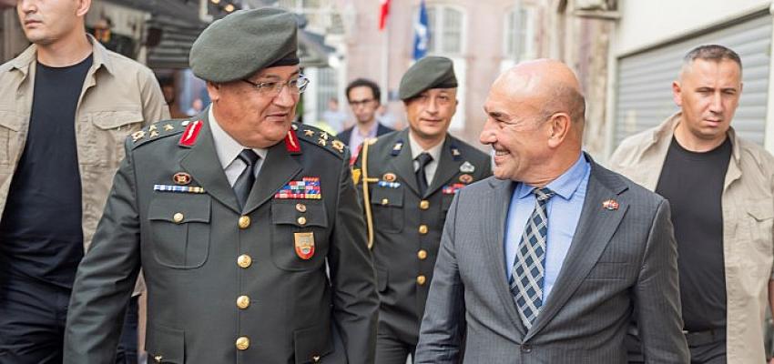 Başkan Soyer Ege Ordu Komutanı Kemal Yeni'yi konuk etti