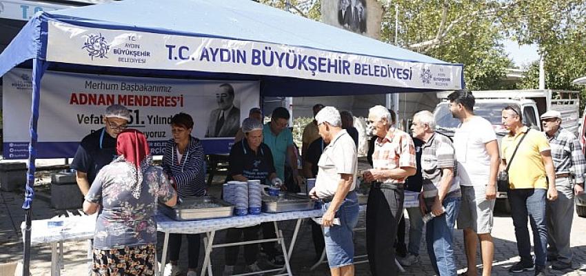 Aydın Büyükşehir Belediyesi Merhum Başbakan Adnan Menderes'i Andı