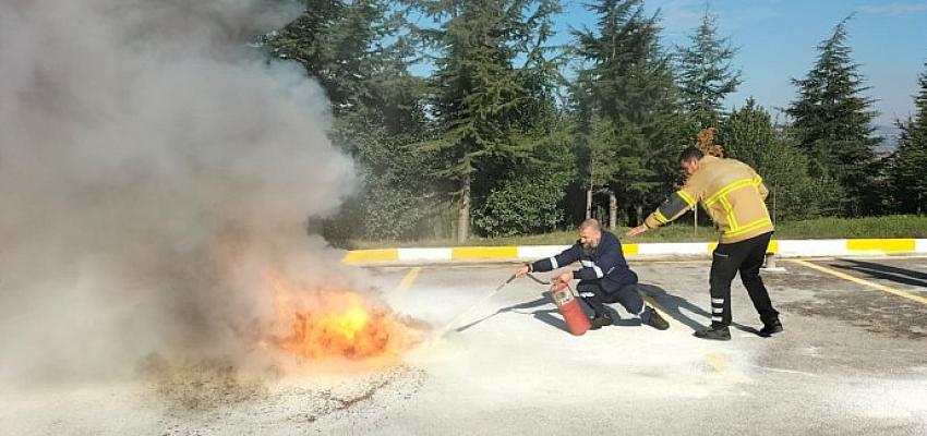 Büyükşehir İtfaiyesi'nden İZAYDAŞ'a eğitim