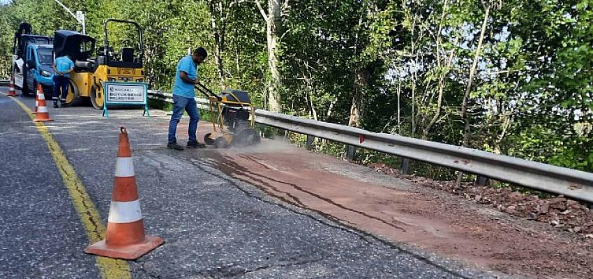 Büyükşehir’in Yol Bakım Timi gece gündüz demiyor