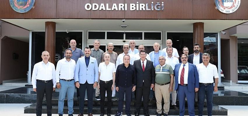 Başkan Böcek AESOB'u ziyaret etti