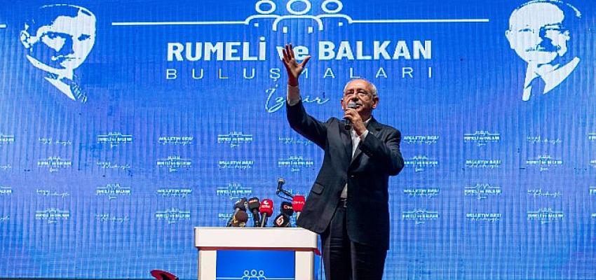 Kılıçdaroğlu İzmir'de Balkan ve Rumeli göçmenleriyle buluştu