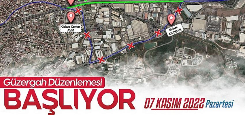 Kocaeli Büyükşehir'den güzergâh düzenlemesi