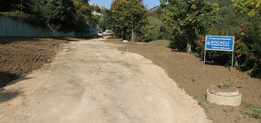 Alikahya-Yuvam'da yürüyüş yolu yapılıyor