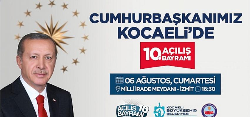 Kocaeli'de 10. Açılış Bayramı heyecanı yaşanıyor