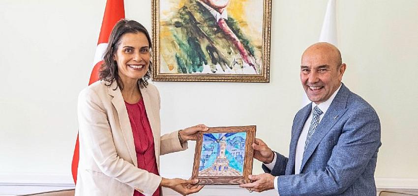 Lüksemburg Büyükelçisi Başkan Soyer'i ziyaret etti