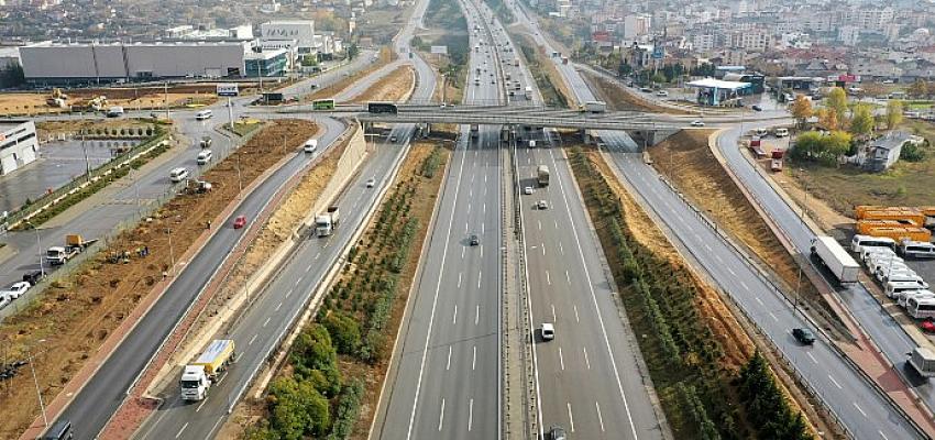TEM'in Gebze güzergâhı yeşile bürünüyor