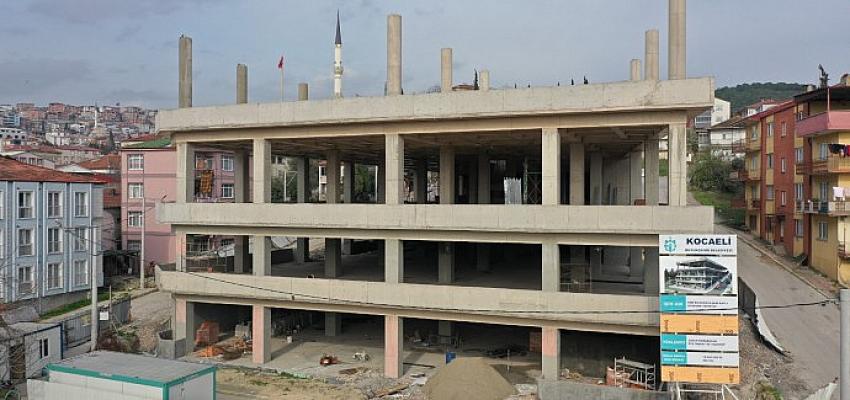 Dilovası'ndaki katlı otoparkta kaba inşaat bitti